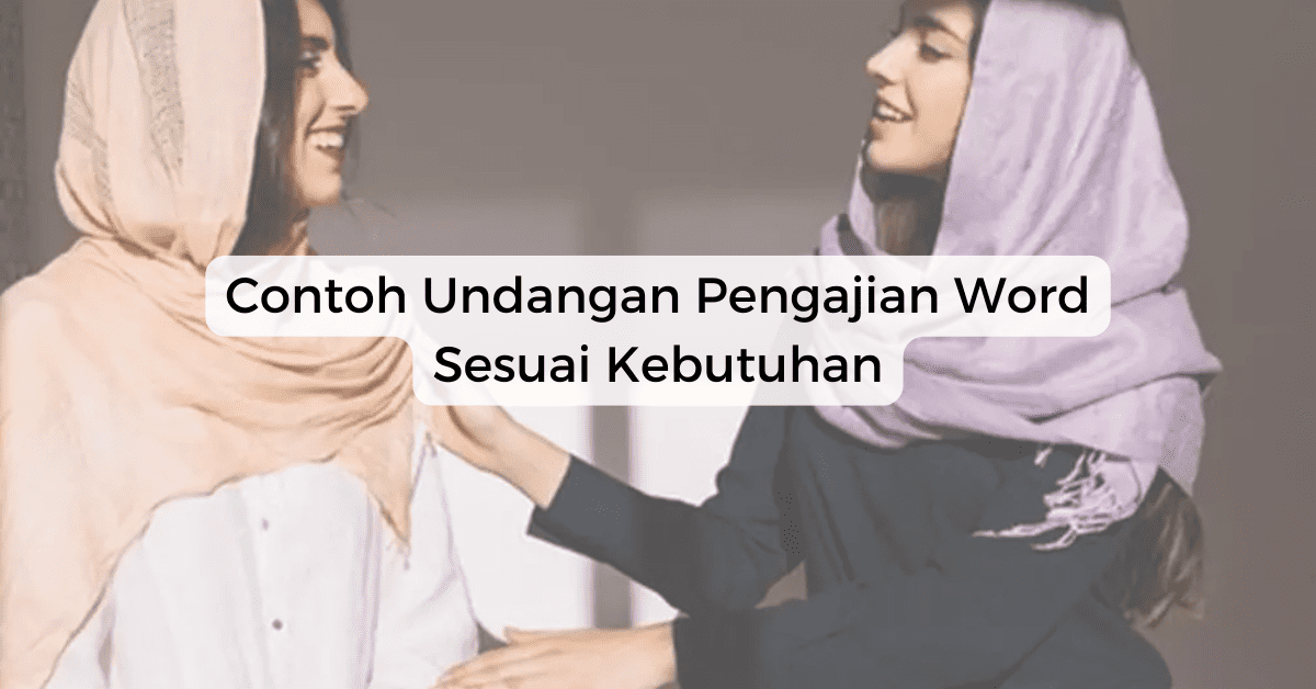 Contoh Undangan Pengajian Word