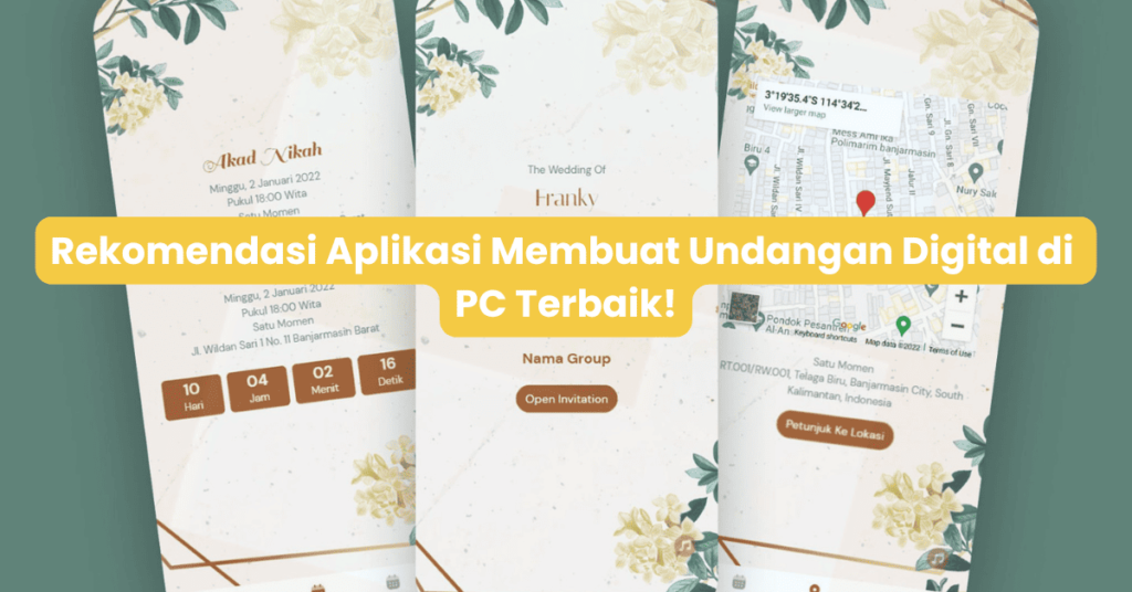 Aplikasi Membuat Undangan Digital di PC