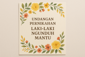 Undangan Pernikahan Laki-Laki Ngunduh
