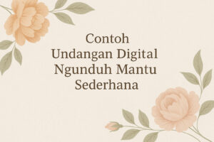 Contoh Undangan Digital Ngunduh Mantu