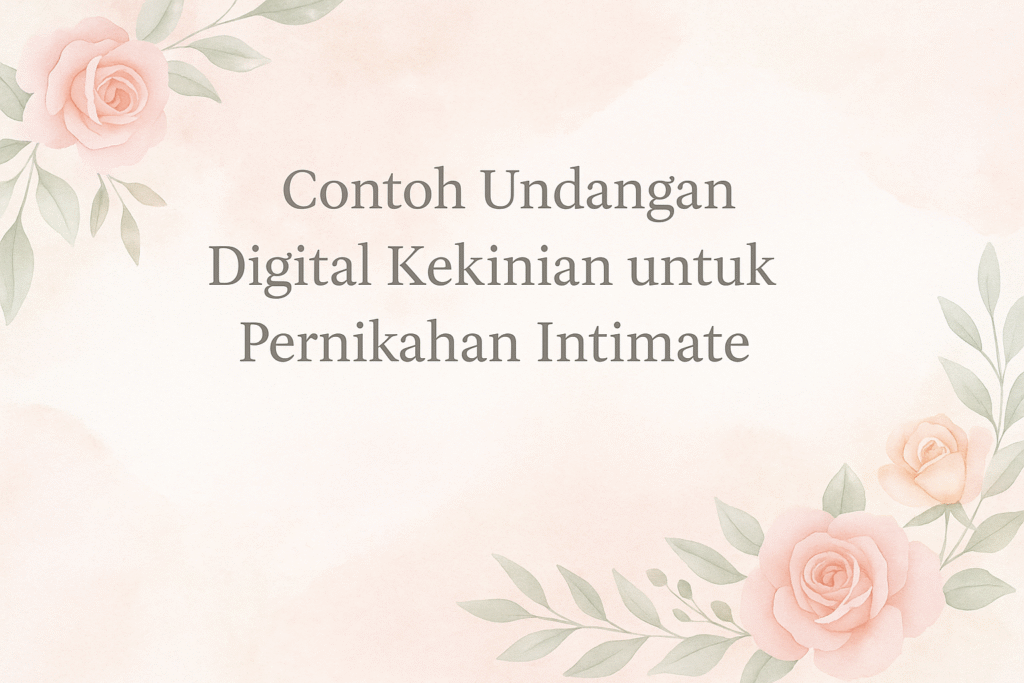 Contoh Undangan Digital Kekinian