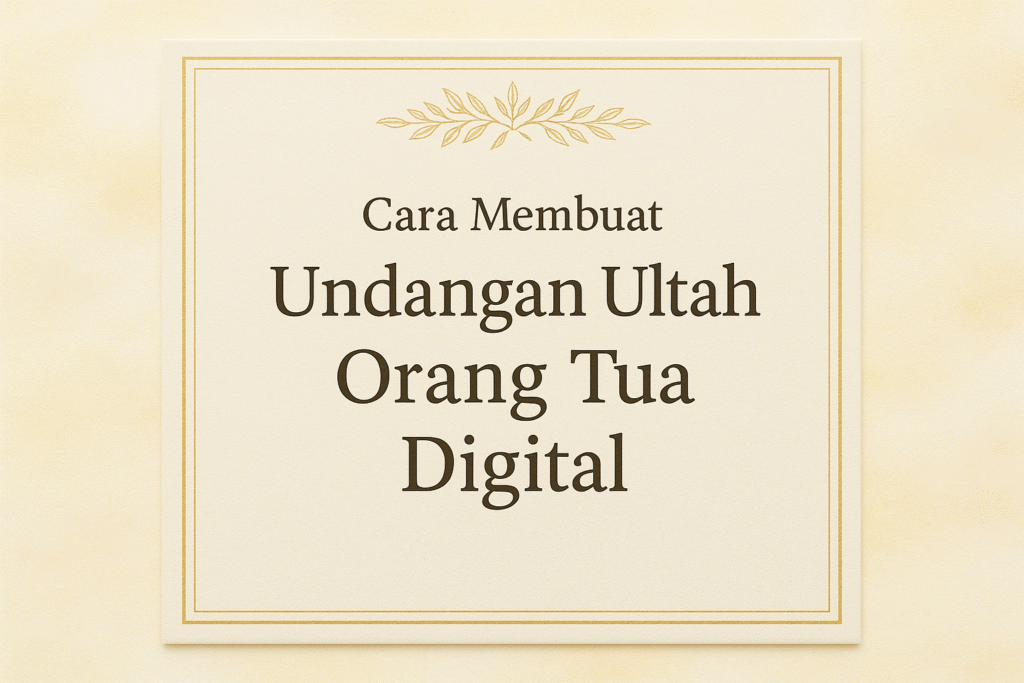 Undangan Ultah Orang Tua Digital