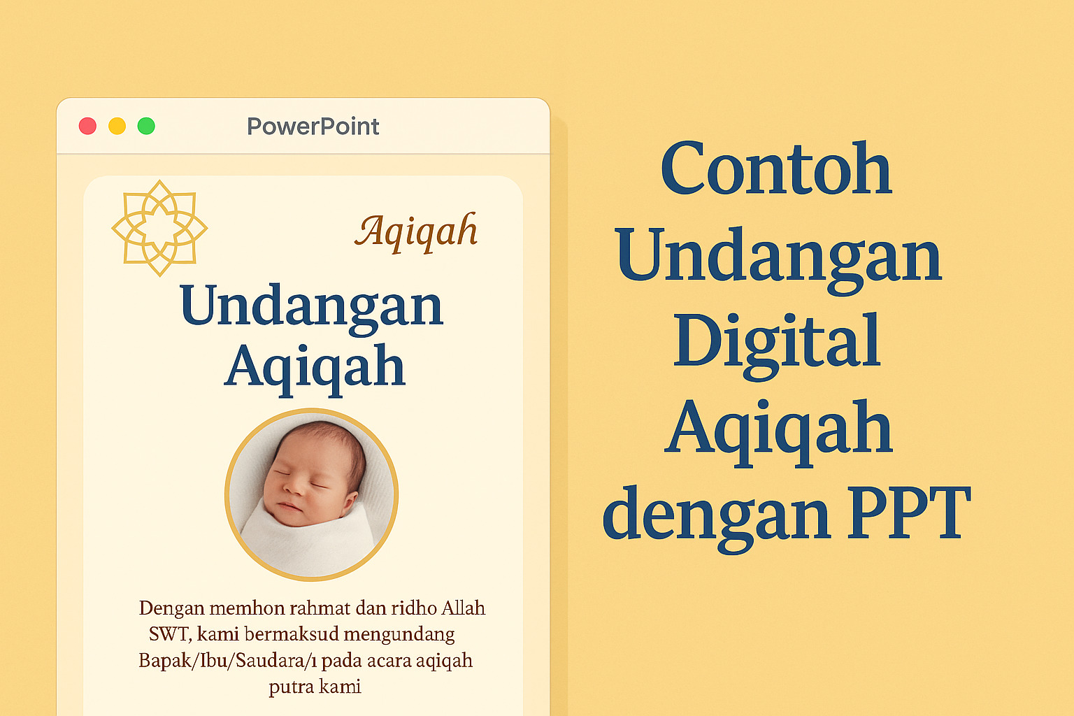 Contoh Undangan Digital Aqiqah