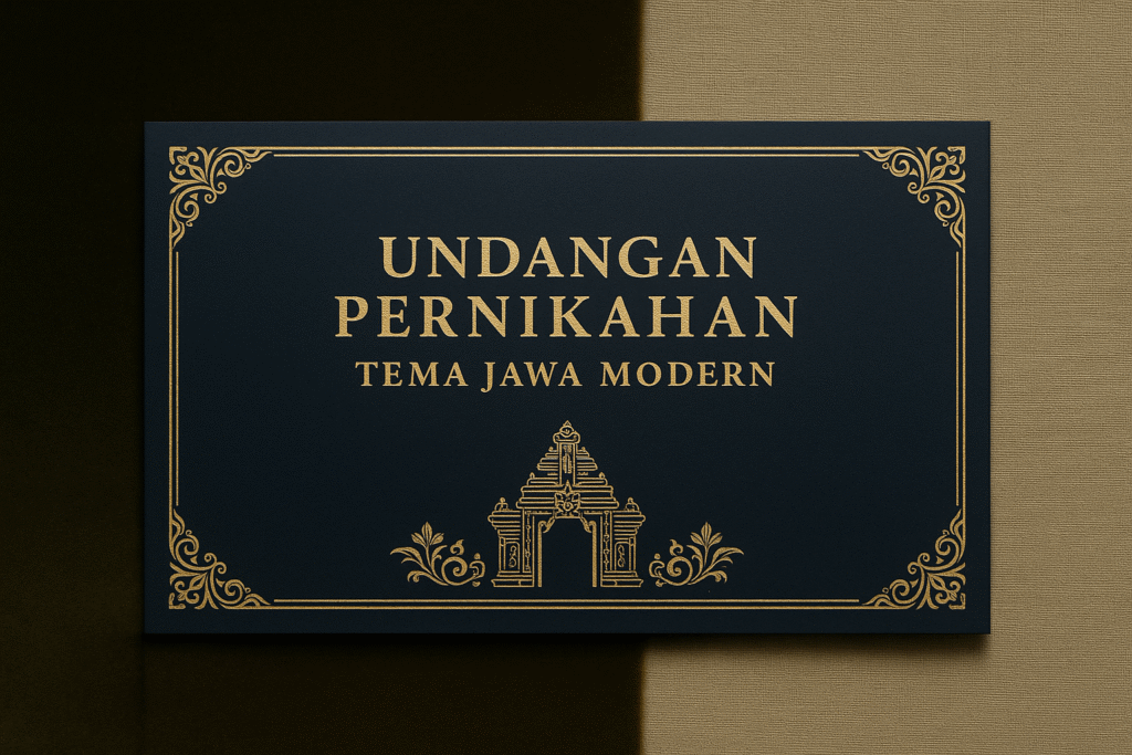 Undangan Pernikahan Tema Jawa Modern