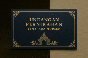 Undangan Pernikahan Tema Jawa Modern