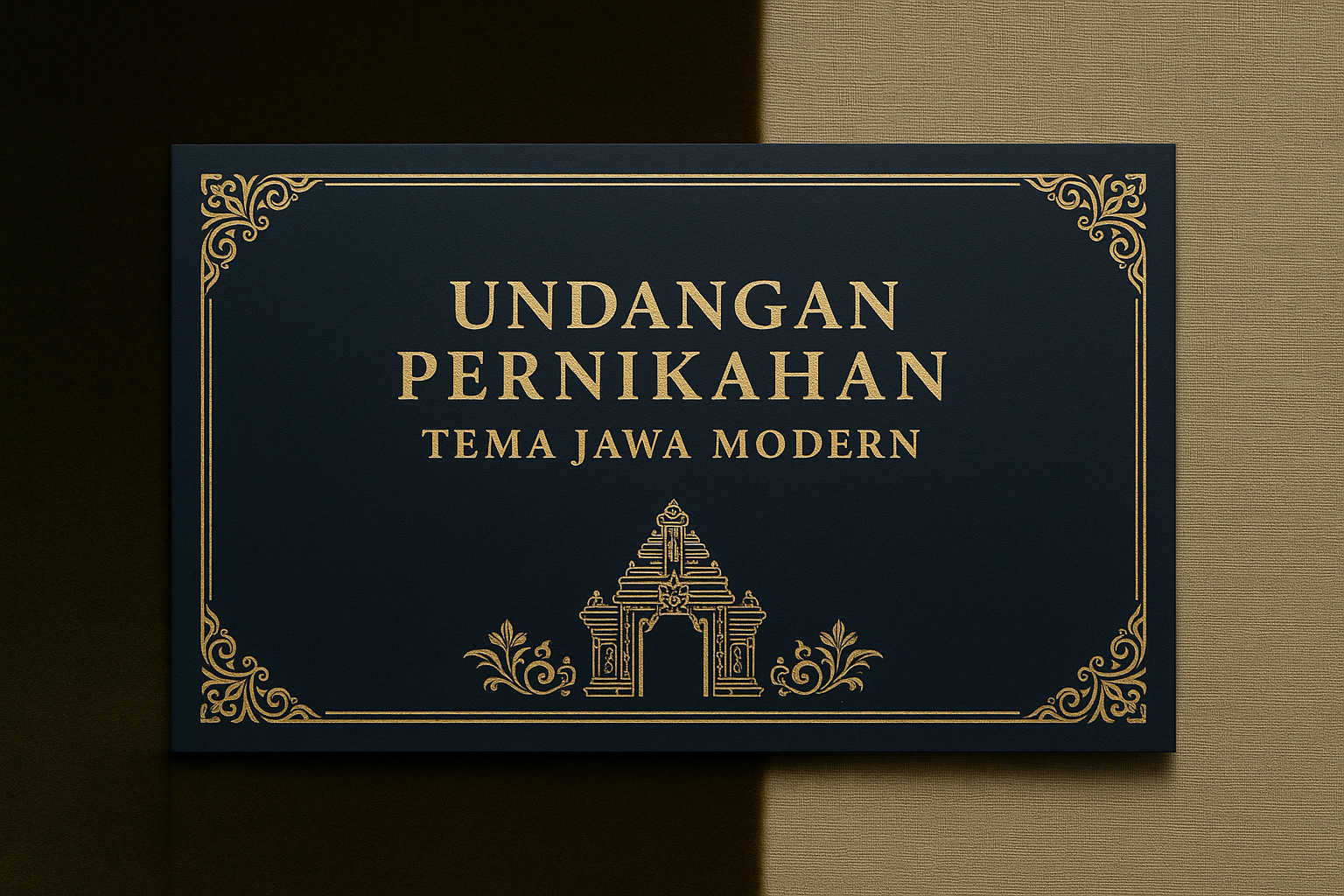 Undangan Pernikahan Tema Jawa Modern
