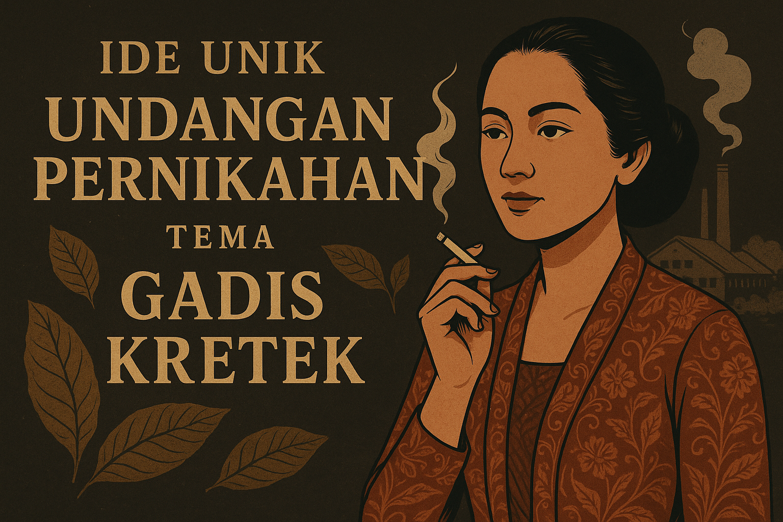 Undangan Pernikahan Tema Gadis Kretek