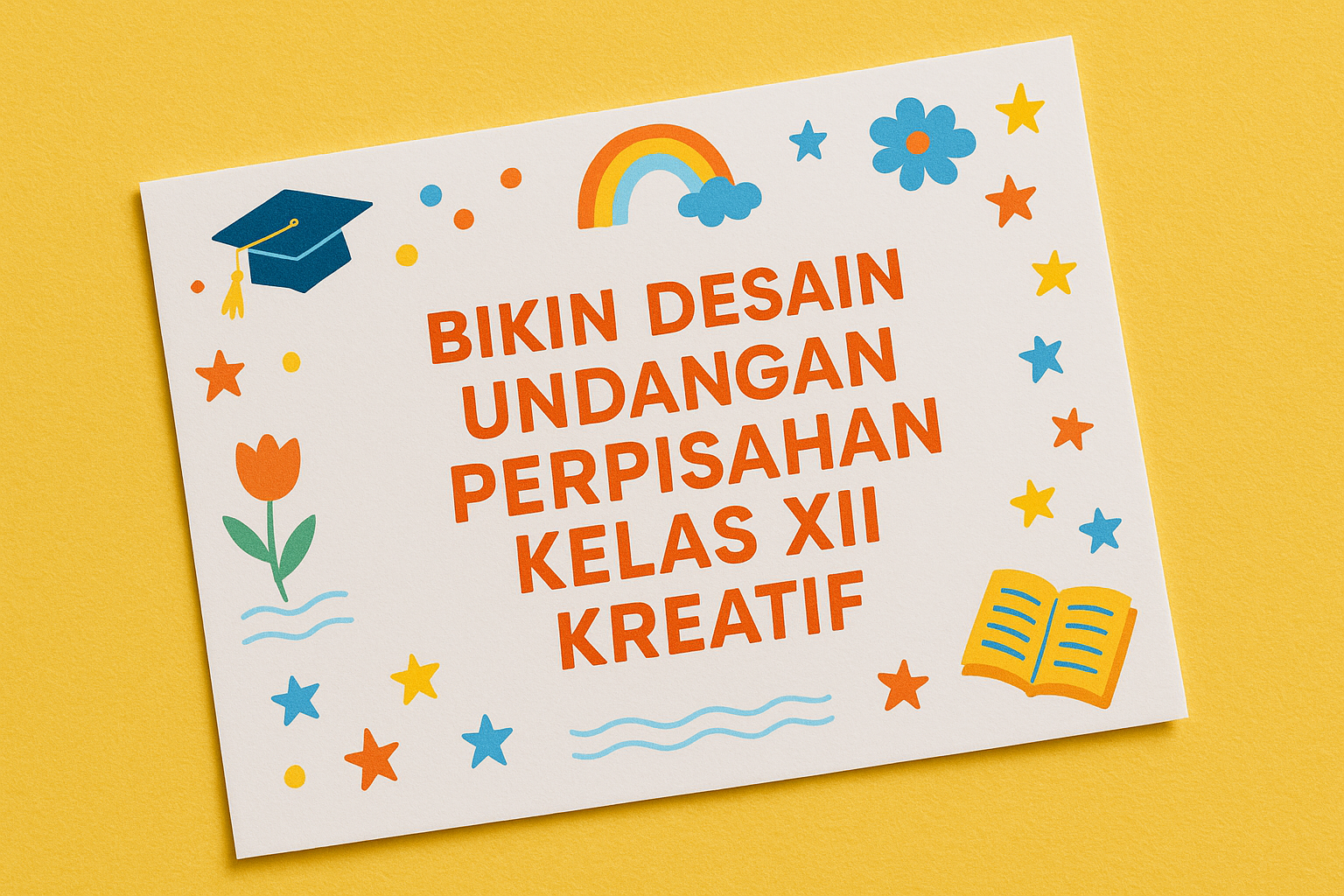 Undangan Perpisahan Kelas XII Kreatif