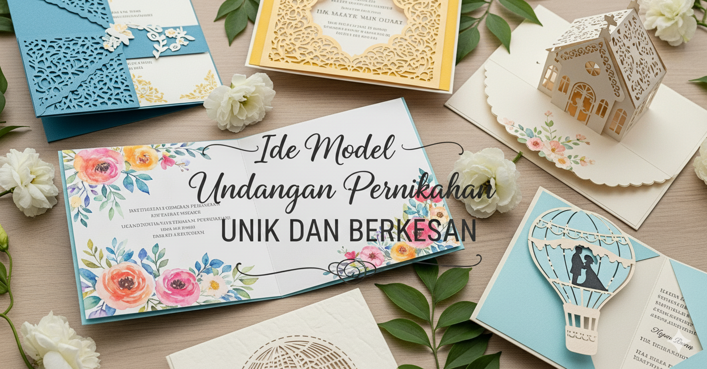 Model Undangan Pernikahan Unik
