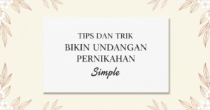 Undangan Pernikahan Simple