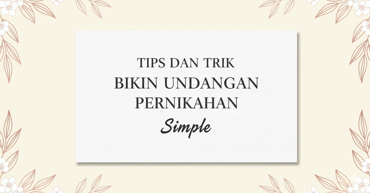 Undangan Pernikahan Simple