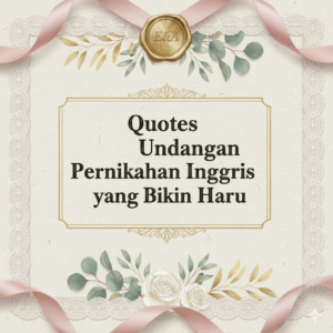 Quotes Undangan Pernikahan Inggris