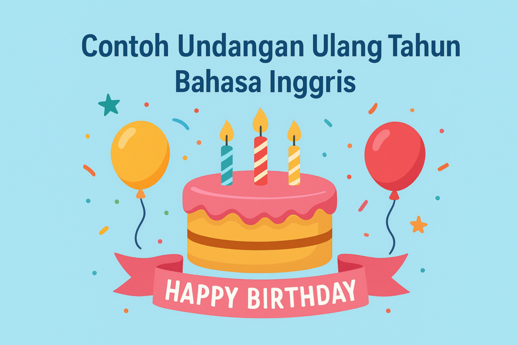 Undangan Ulang Tahun Bahasa Inggris
