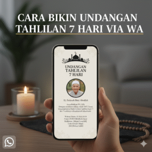Undangan Tahlilan 7 Hari Via WA