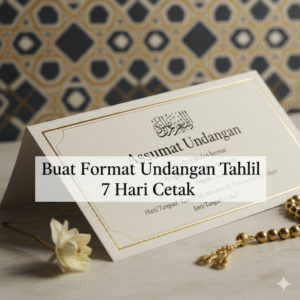 Undangan Tahlil 7 Hari Cetak