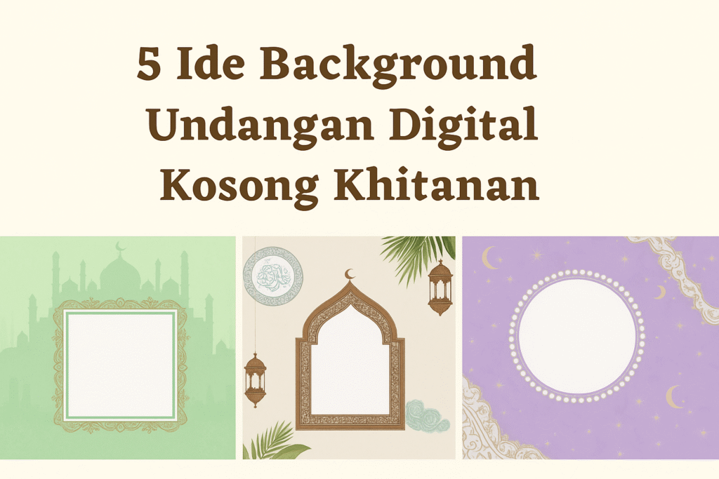Background Undangan Digital Kosong