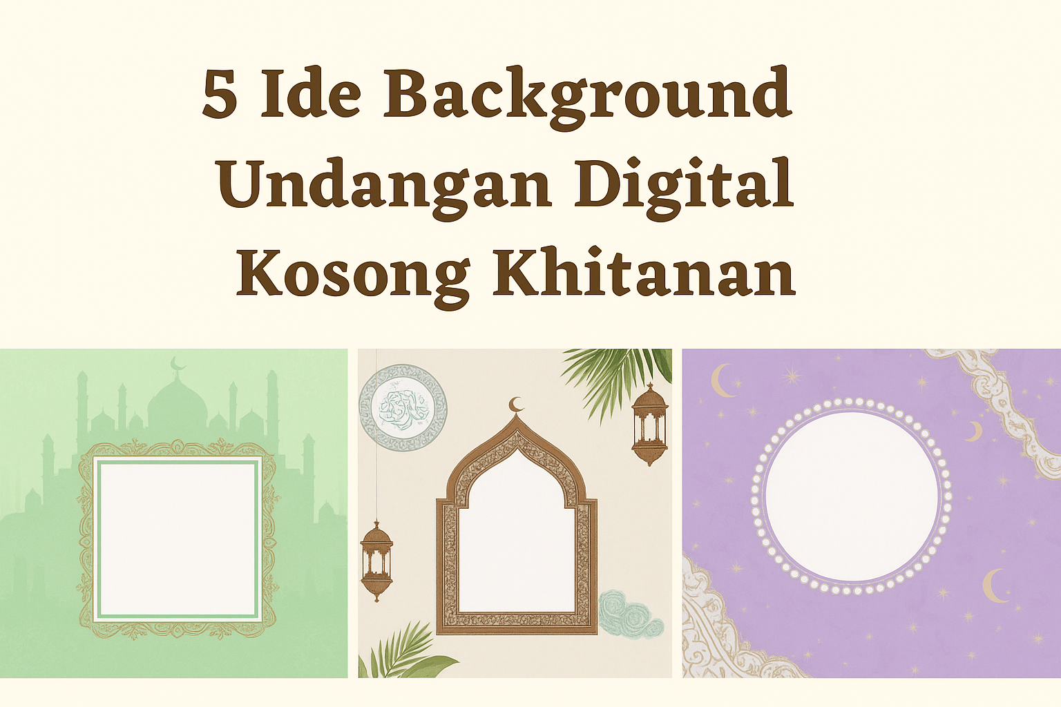 Background Undangan Digital Kosong