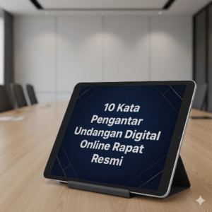 Kata Pengantar Undangan Digital Online