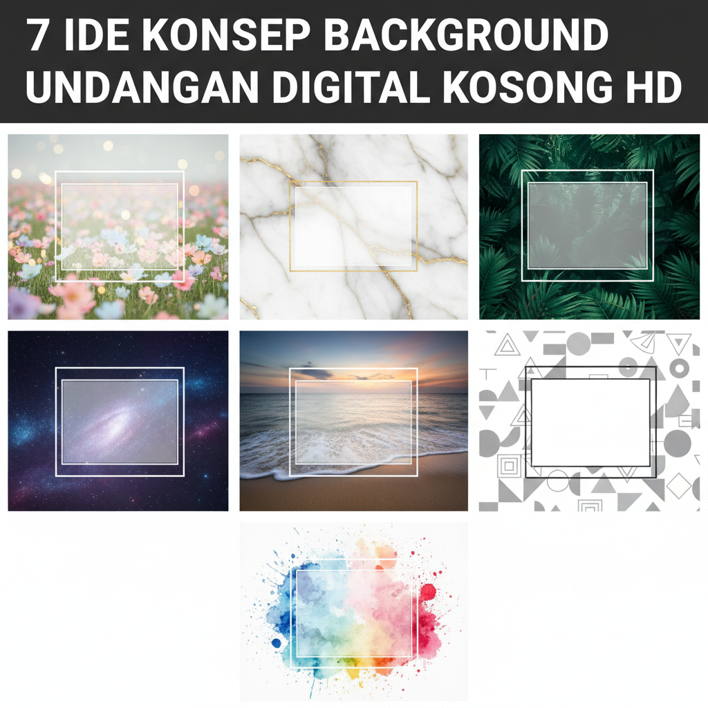 Background Undangan Digital Kosong HD