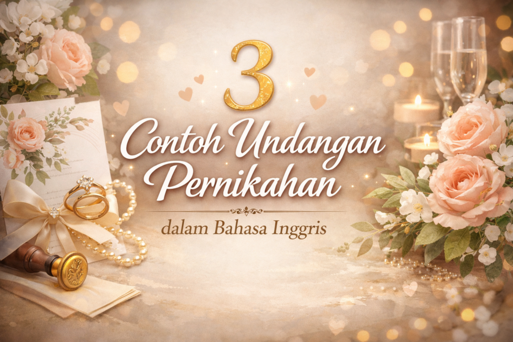 Undangan Pernikahan dalam Bahasa Inggris