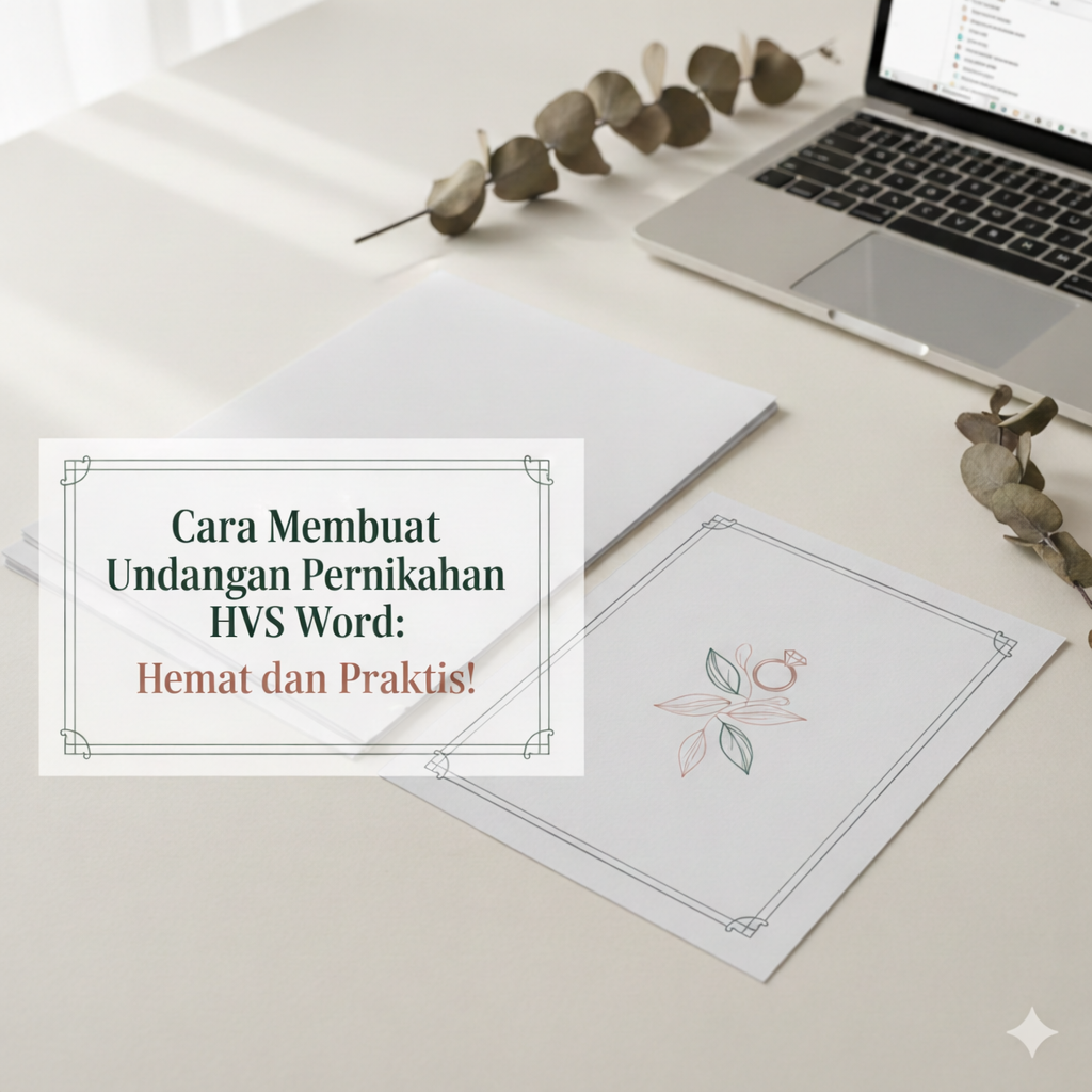 Undangan Pernikahan HVS Word