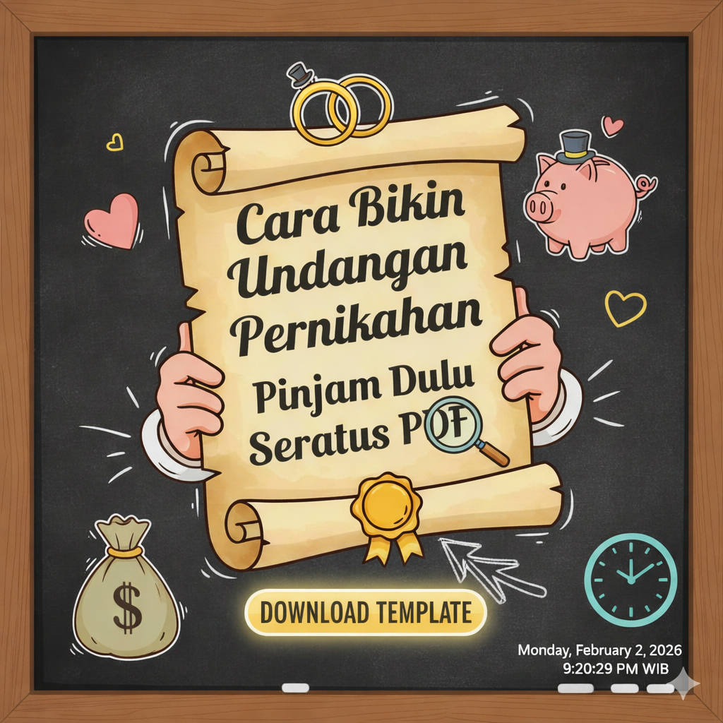 Undangan Pernikahan Pinjam Dulu Seratus