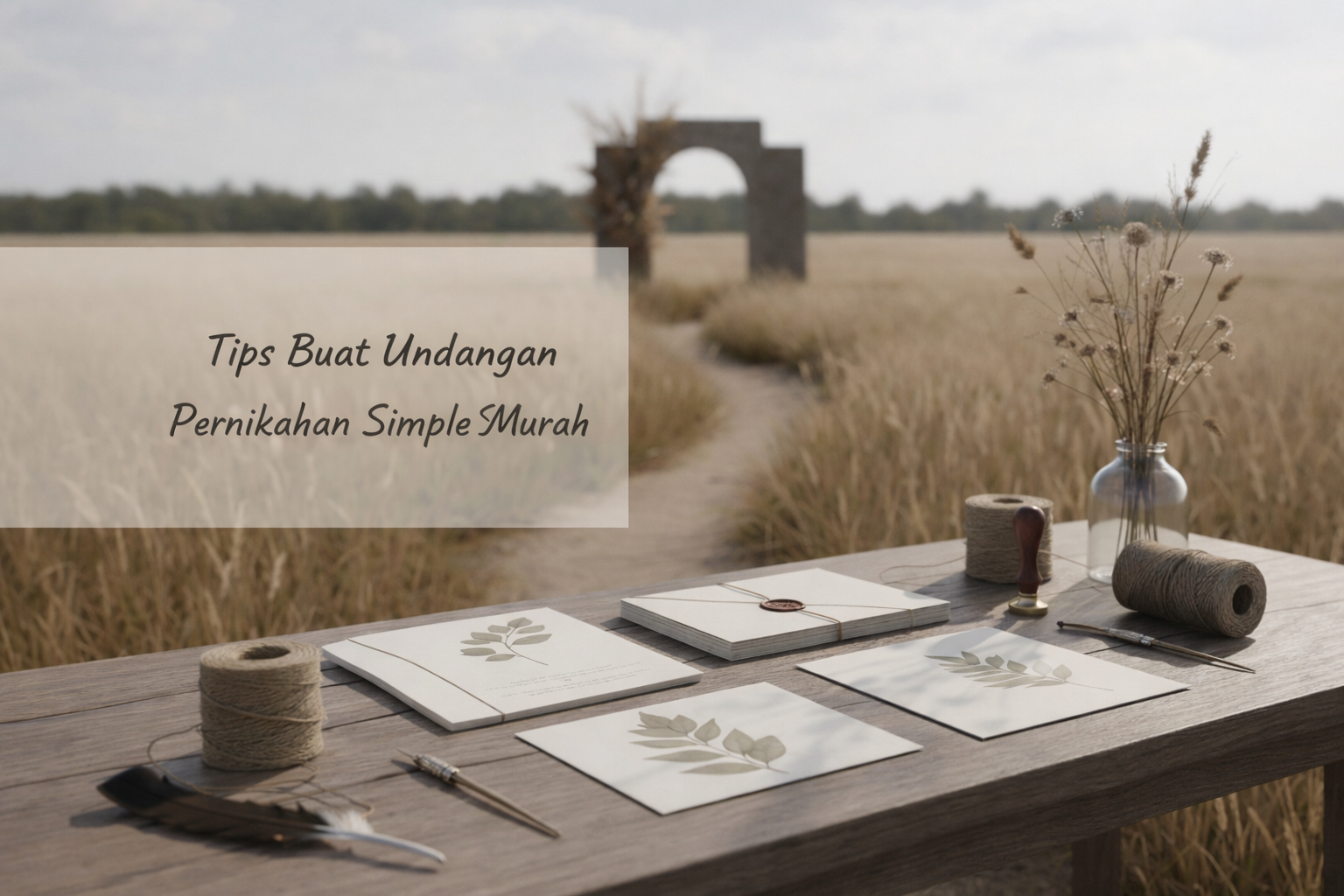 Undangan Pernikahan Simple Murah