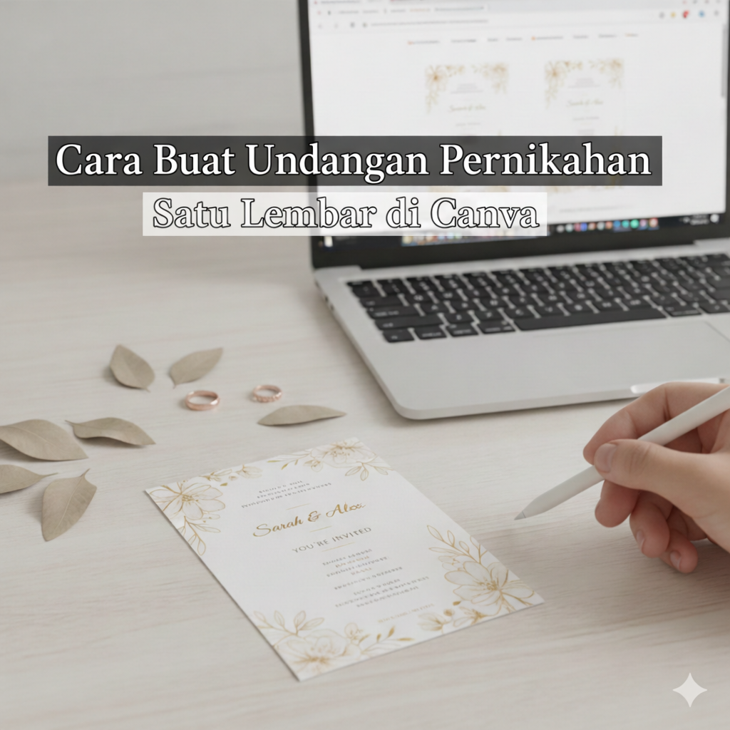 Undangan Pernikahan Satu Lembar
